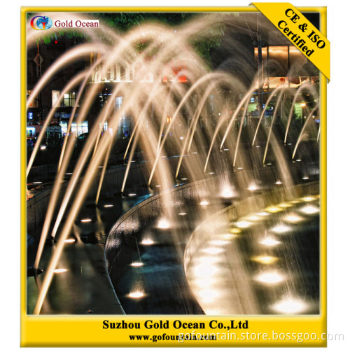 Interesting Colorful Lighted Decorative Floor Dry Fountain